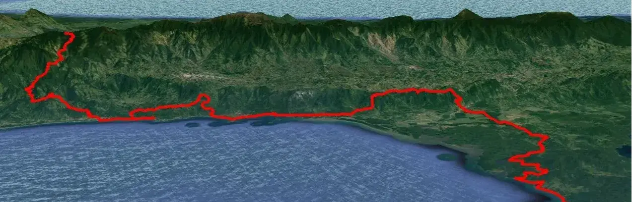 Map of the Jungle in Costa Rica