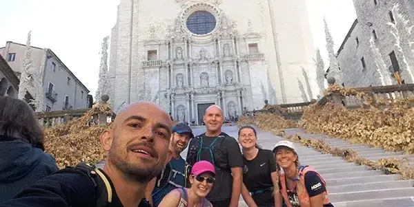 Runners in Girona