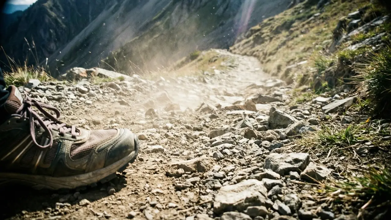 Casual snapshot for running content, shot on an old 2012 smartphone, slightly out of fo...